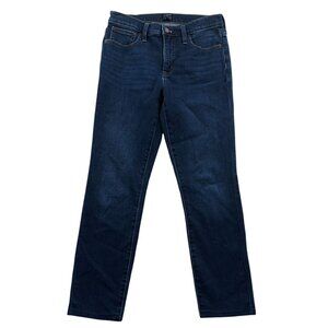 J.Crew Women 9" Mid-Rise Skinny Jeans Size 26 Blue Denim Dark Wash Ankle Classic